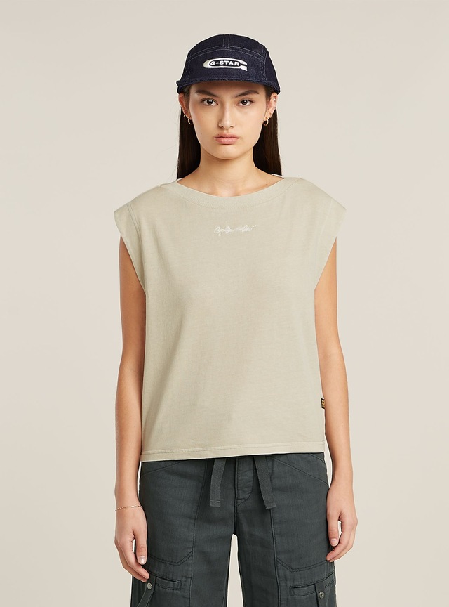 G-STAR T-Shirt »Mini G-Script Logo Overdyed Top«