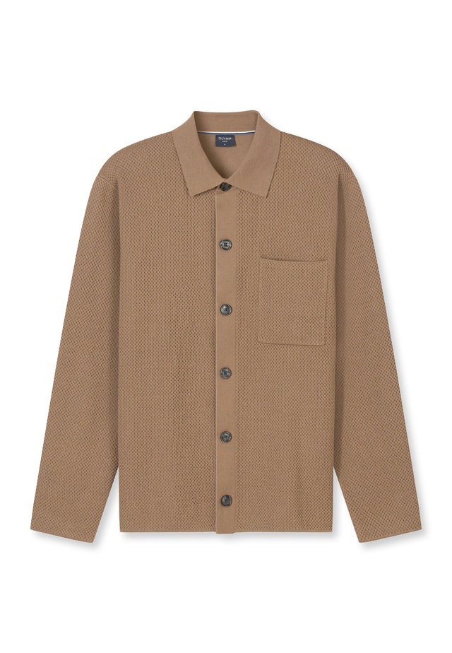 OLYMP Strickpullover »OLYMP Casual Strick, Overshirt«