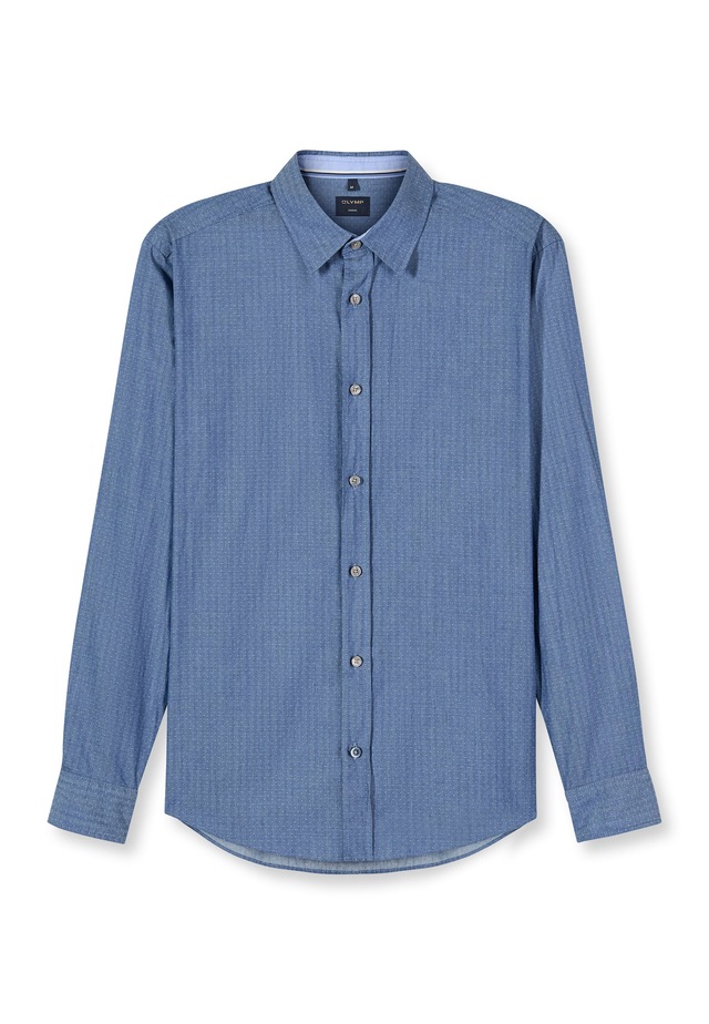 OLYMP Langarmhemd »OLYMP Casual, Regular Fit, Kent«
