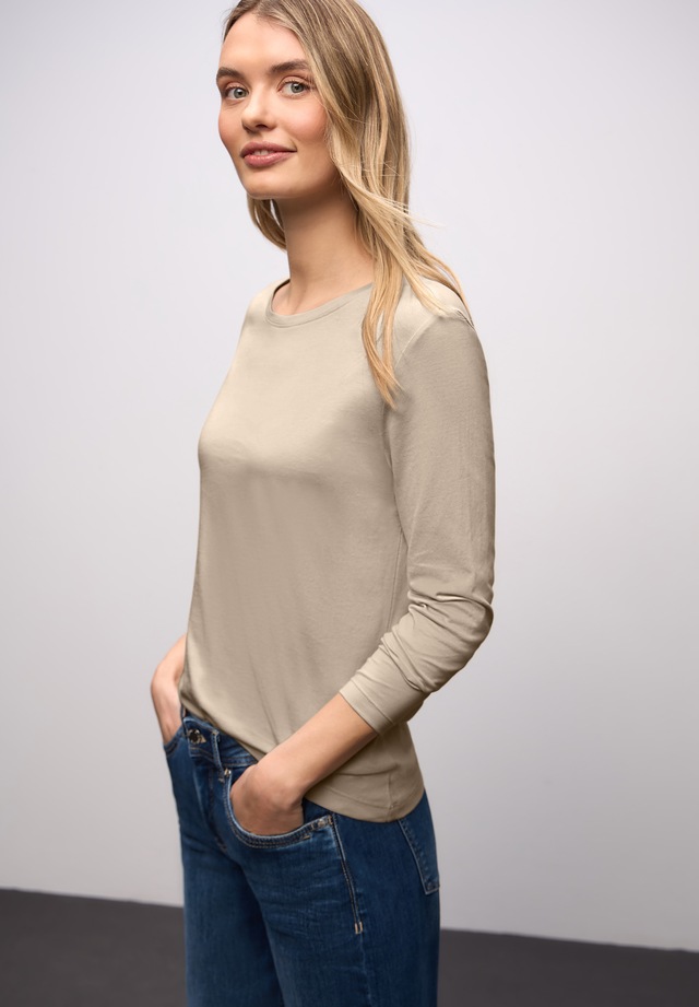 STREET ONE Langarmshirt mit Rundhalsausschnitt