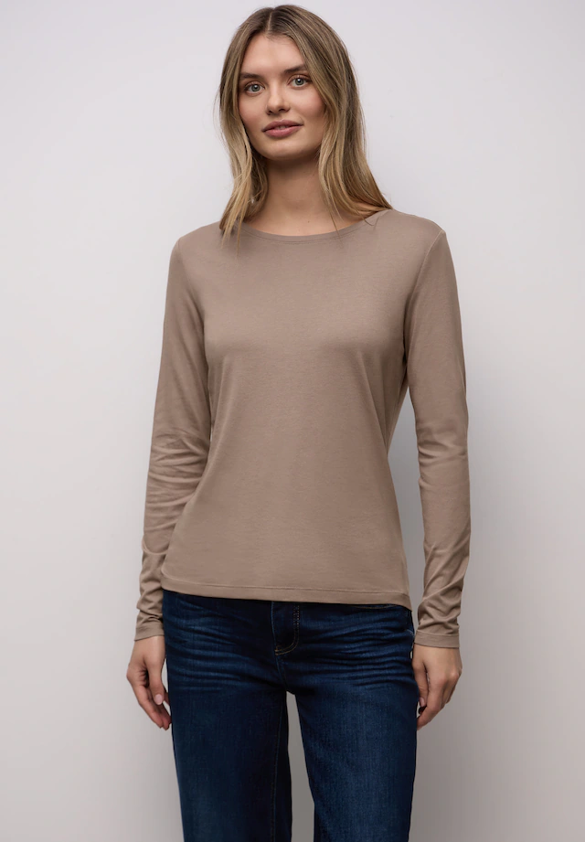 STREET ONE Langarmshirt mit Rundhalsausschnitt