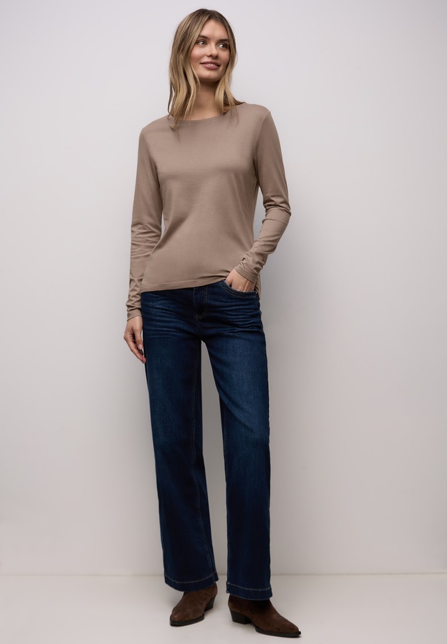 STREET ONE Langarmshirt mit Rundhalsausschnitt