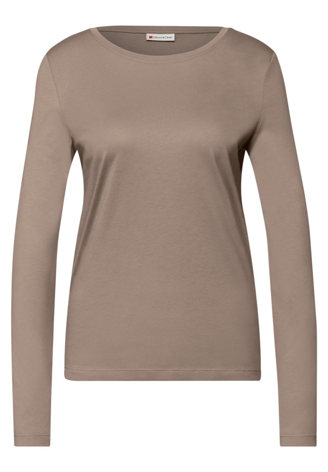 STREET ONE Langarmshirt mit Rundhalsausschnitt