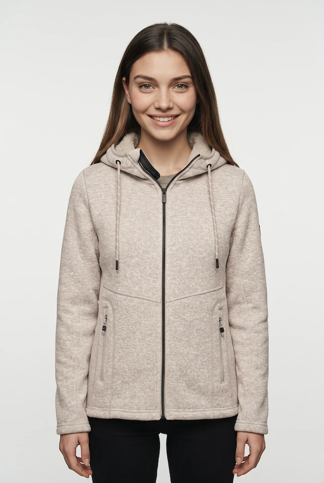 Killtec Strickfleecejacke »KOW 41 WMN KNTFLC JCKT« mit Kapuze mit Teddyfell