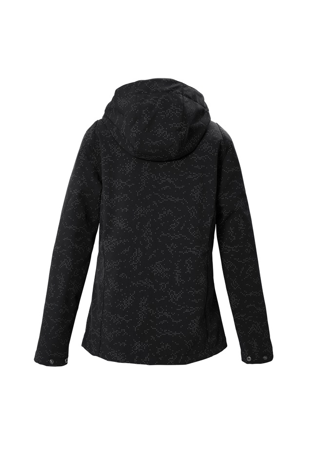 Killtec Softshelljacke für Kinder, mit regulierbarer Kapuze, winddicht, wasserabweisend