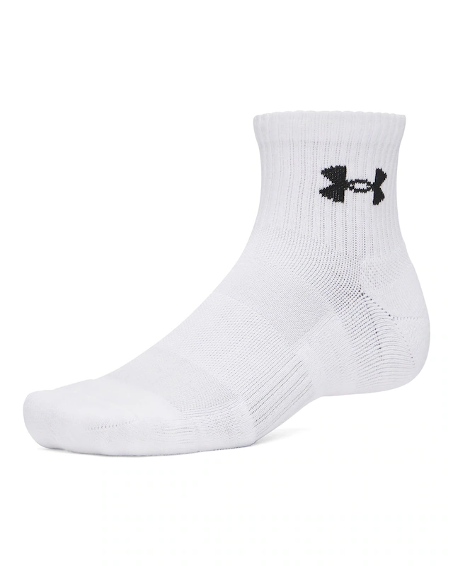 Under Armour® Sportsocken »UA PERFORMANCE COTTON 3P QTR« Packung, 3 Paar tlg. für vielseitige Einsätze, mit strategischen Netzstoffeinsätzen