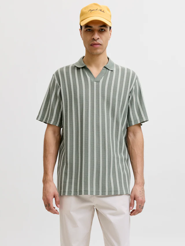 Jack & Jones Poloshirt »JPRBLUHARRY SS SPLIT NECK POLO SN« Baumwollmischung, regular fit