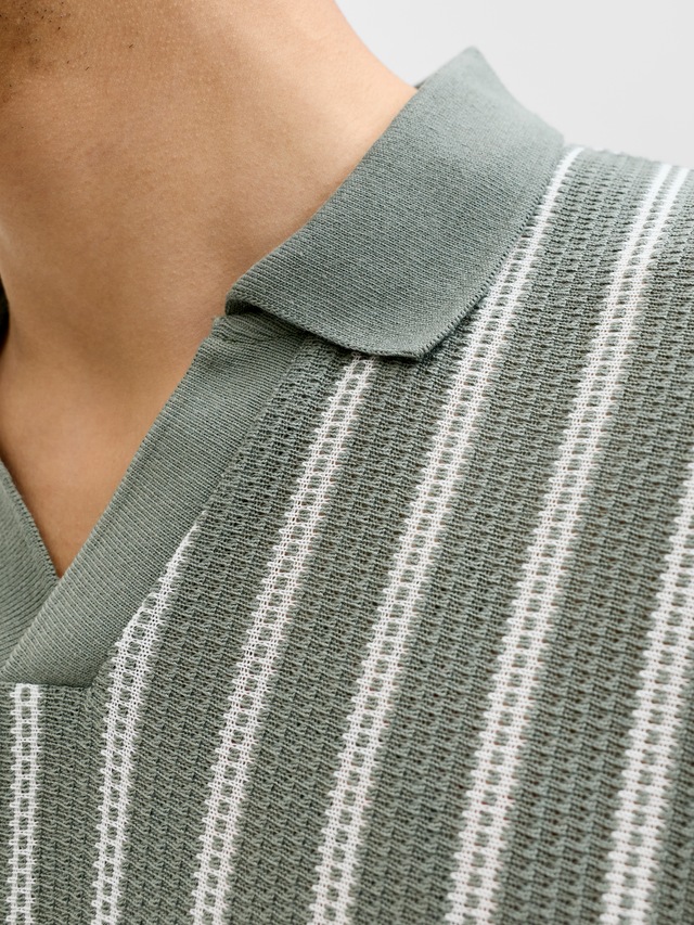 Jack & Jones Poloshirt »JPRBLUHARRY SS SPLIT NECK POLO SN« Baumwollmischung, regular fit