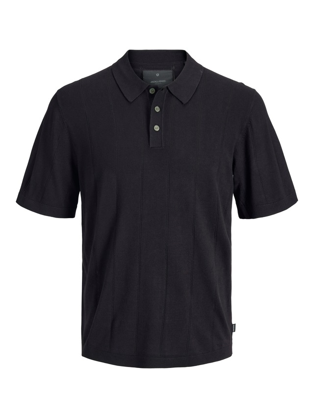 Jack & Jones Polokragenpullover »JPRBLAWILLIAM STRUCTURE KNIT POLO SS SN« Viskosemischung, regular fit