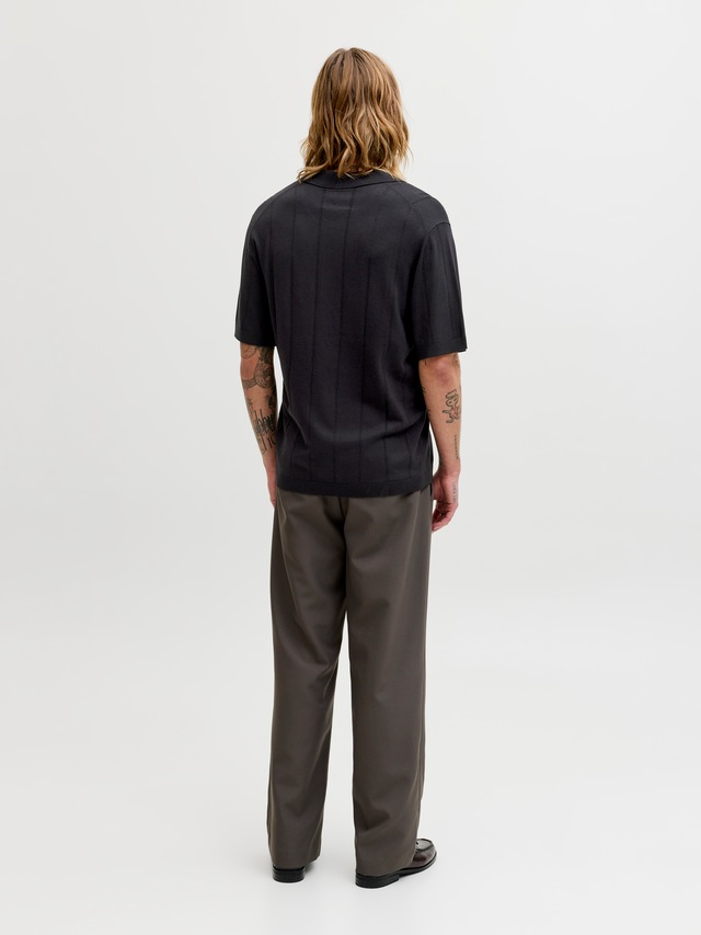 Jack & Jones Polokragenpullover »JPRBLAWILLIAM STRUCTURE KNIT POLO SS SN« Viskosemischung, regular fit