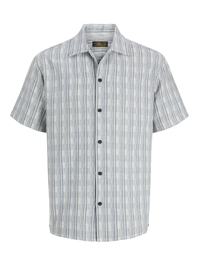 Jack & Jones Kurzarmhemd »JPRBLUTIAGO STRUCTURE SS RESORT SHIRT SN« Baumwolle, locker geschnitten