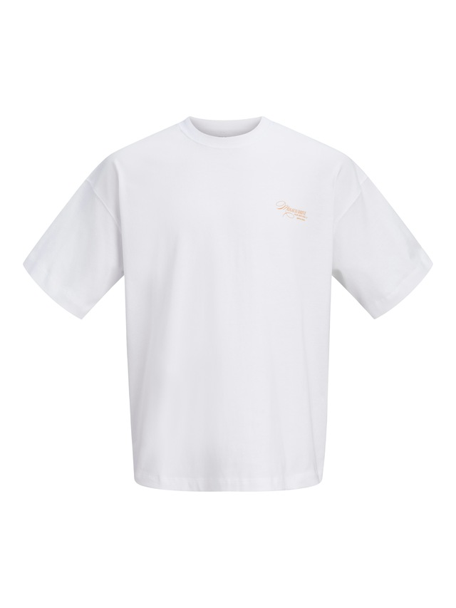 Jack & Jones Kurzarmshirt »JORSANREMO BACK TEE SS CREW NECK LN« Baumwolle