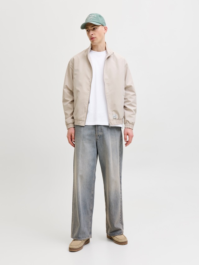 Jack & Jones Kurzarmshirt »JORSANREMO BACK TEE SS CREW NECK LN« Baumwolle