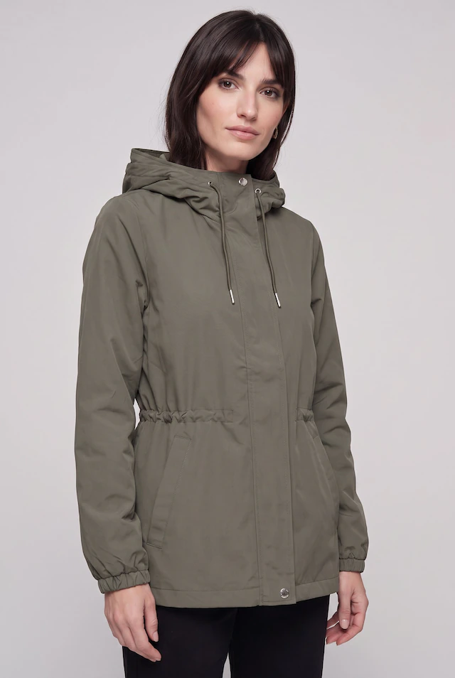 ONLY Parka »ONLASTA LIFE STRING PARKA OTW« mit Kapuze Kunstfaser