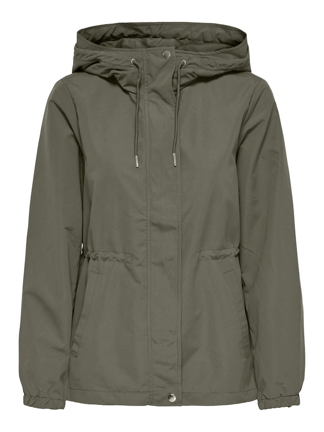 ONLY Parka »ONLASTA LIFE STRING PARKA OTW« mit Kapuze Kunstfaser