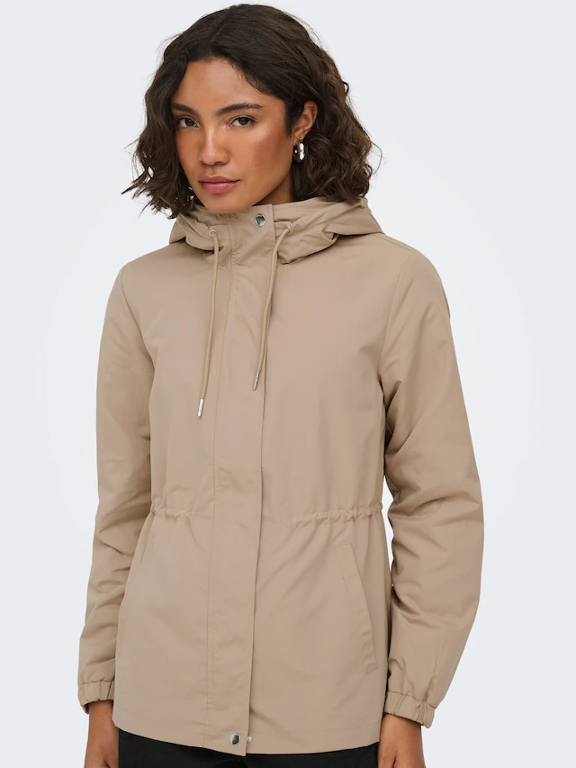 ONLY Parka »ONLASTA LIFE STRING PARKA OTW« mit Kapuze Kunstfaser