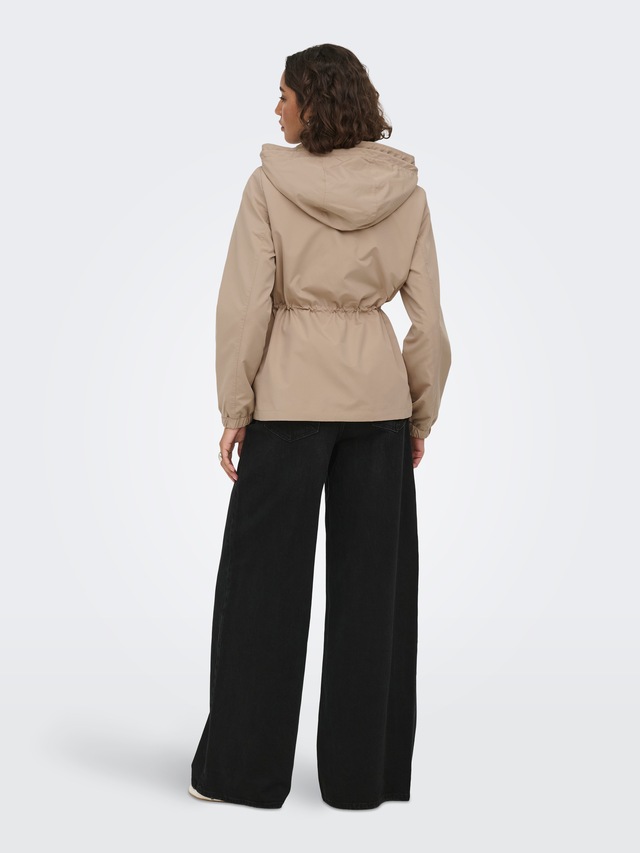 ONLY Parka »ONLASTA LIFE STRING PARKA OTW« mit Kapuze Kunstfaser