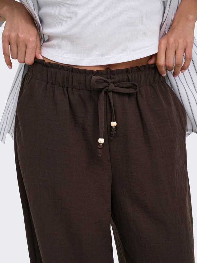 ONLY Schlupfhose »ONLEMMIA MW PULL-UP X-WIDE PANT PNT« Materialmix, Regular Waist