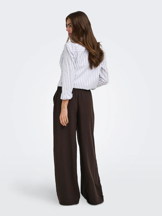 ONLY Schlupfhose »ONLEMMIA MW PULL-UP X-WIDE PANT PNT« Materialmix, Regular Waist