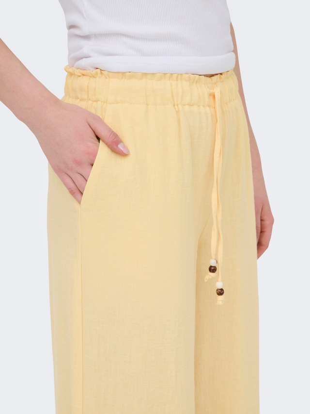 ONLY Schlupfhose »ONLEMMIA MW PULL-UP X-WIDE PANT PNT« Materialmix, Regular Waist