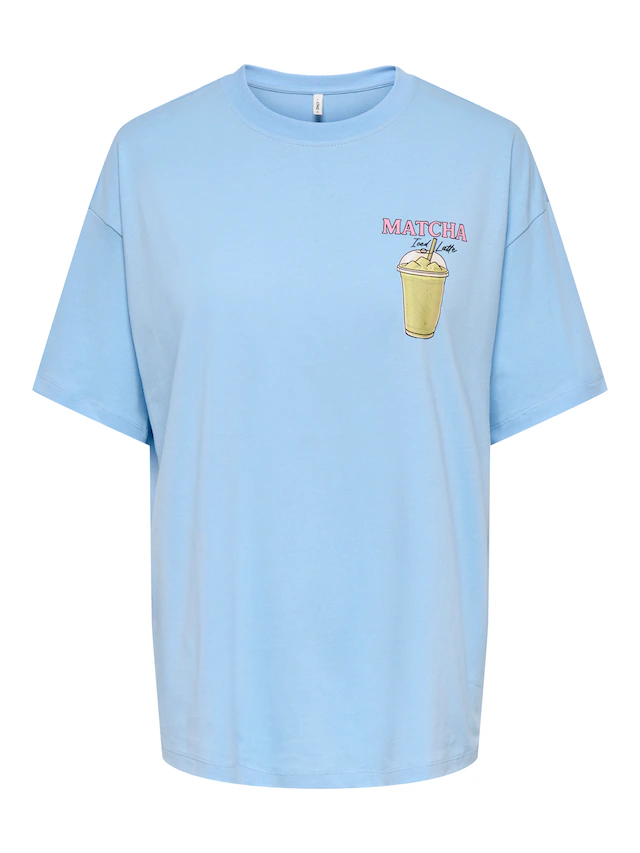 ONLY Kurzarmshirt »ONLRITA S/S PRINTED TEE CS JRS« Baumwolle, loose fit, Rundhals