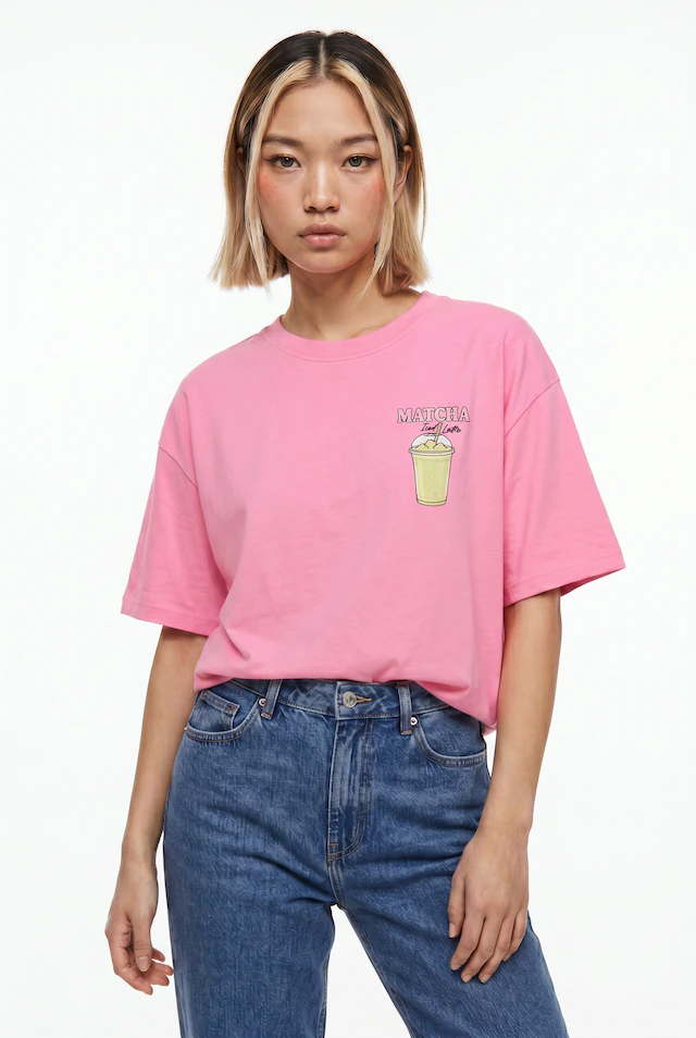 ONLY Kurzarmshirt »ONLRITA S/S PRINTED TEE CS JRS« Baumwolle, loose fit, Rundhals