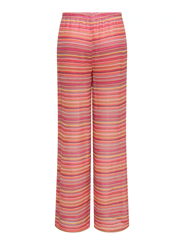 ONLY Schlupfhose »ONLSANDY WIDE TIE STRING PANTS JRS« Materialmix, regular fit