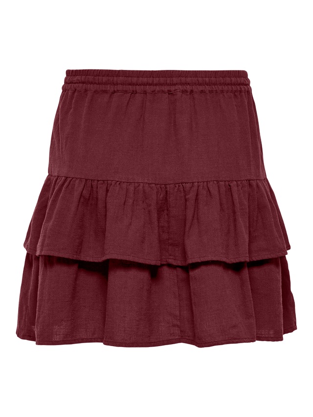 ONLY Minirock »ONLSWAR STRING SHORT SKIRT WVN« Baumwolle