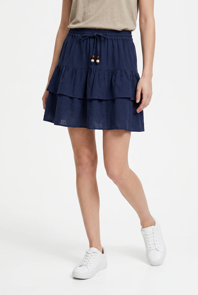 ONLY Minirock »ONLSWAR STRING SHORT SKIRT WVN« Baumwolle