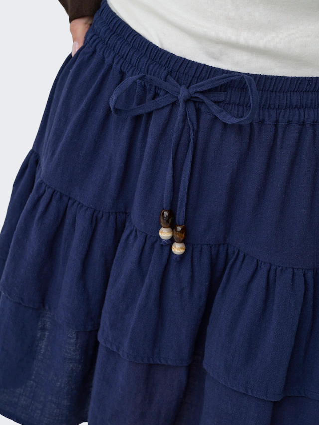 ONLY Minirock »ONLSWAR STRING SHORT SKIRT WVN« Baumwolle