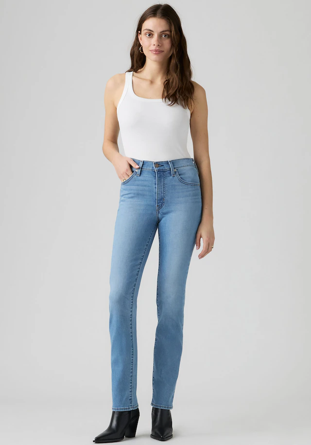 Levi's® Slim-fit-Jeans »722 HIGH RISE SLIM« mit Lyocell und Stretch