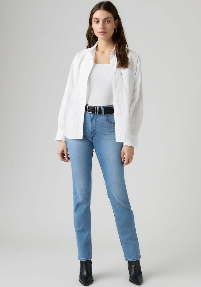 Levi's® Slim-fit-Jeans »722 HIGH RISE SLIM« mit Lyocell und Stretch
