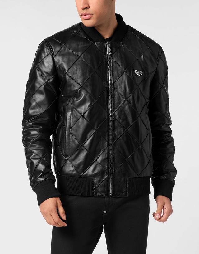 PHILIPP PLEIN Lederjacke »Leder-Bomberjacke«
