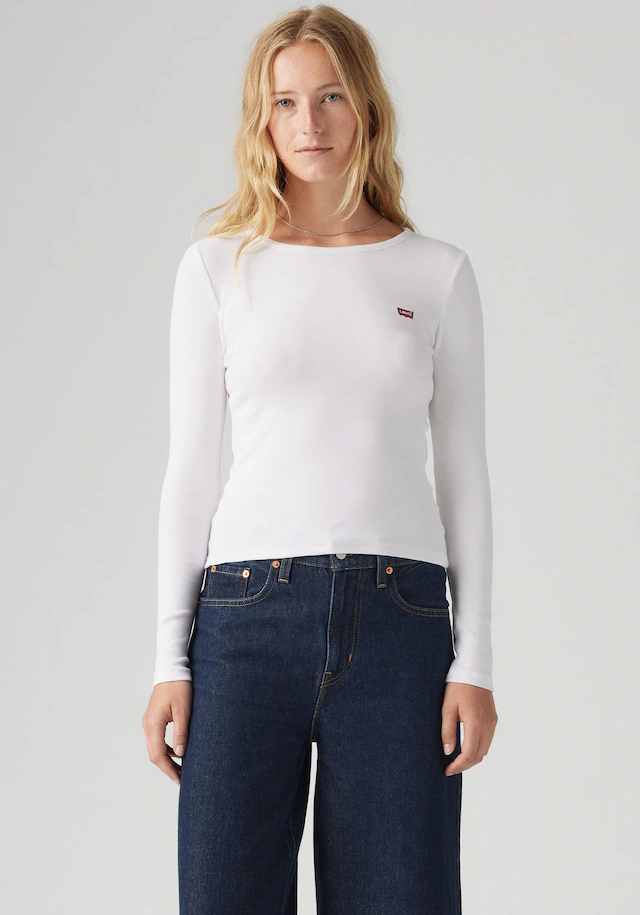 Levi's® Langarmshirt »HAYES LS TEE« in Ripp-Optik