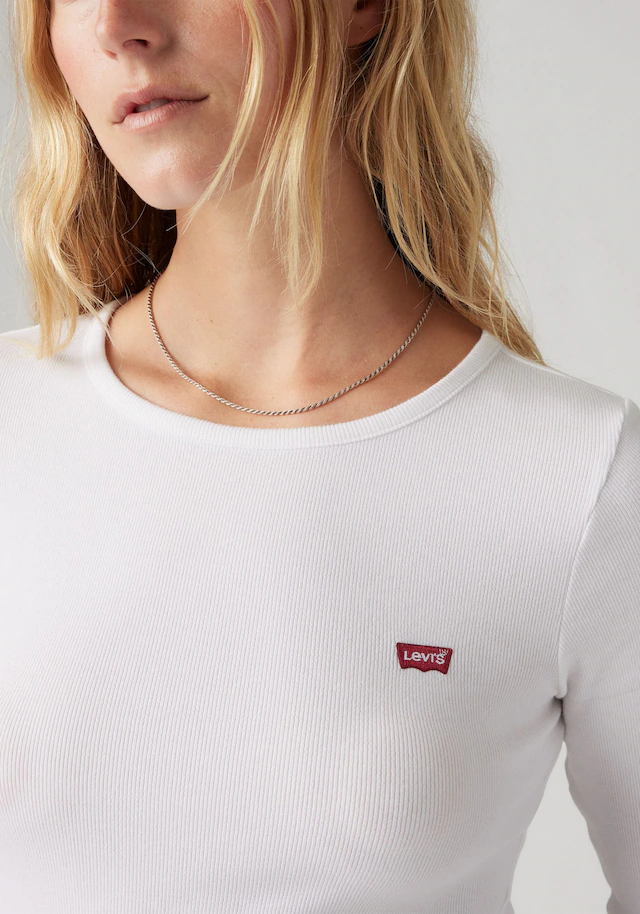 Levi's® Langarmshirt »HAYES LS TEE« in Ripp-Optik