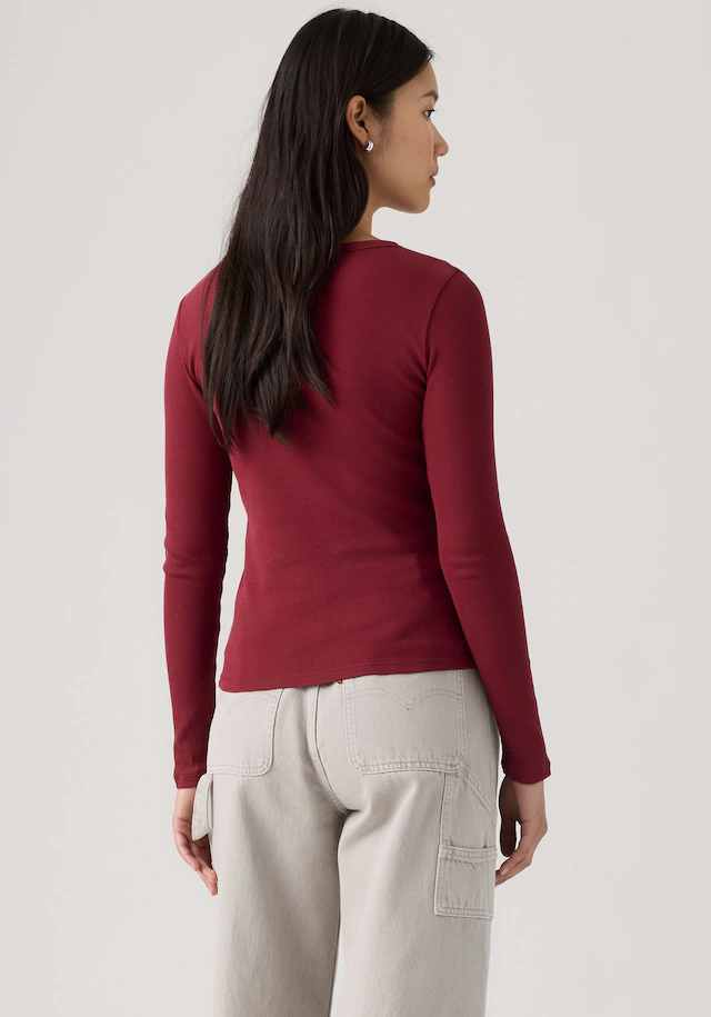 Levi's® Langarmshirt »HAYES LS TEE« in Ripp-Optik