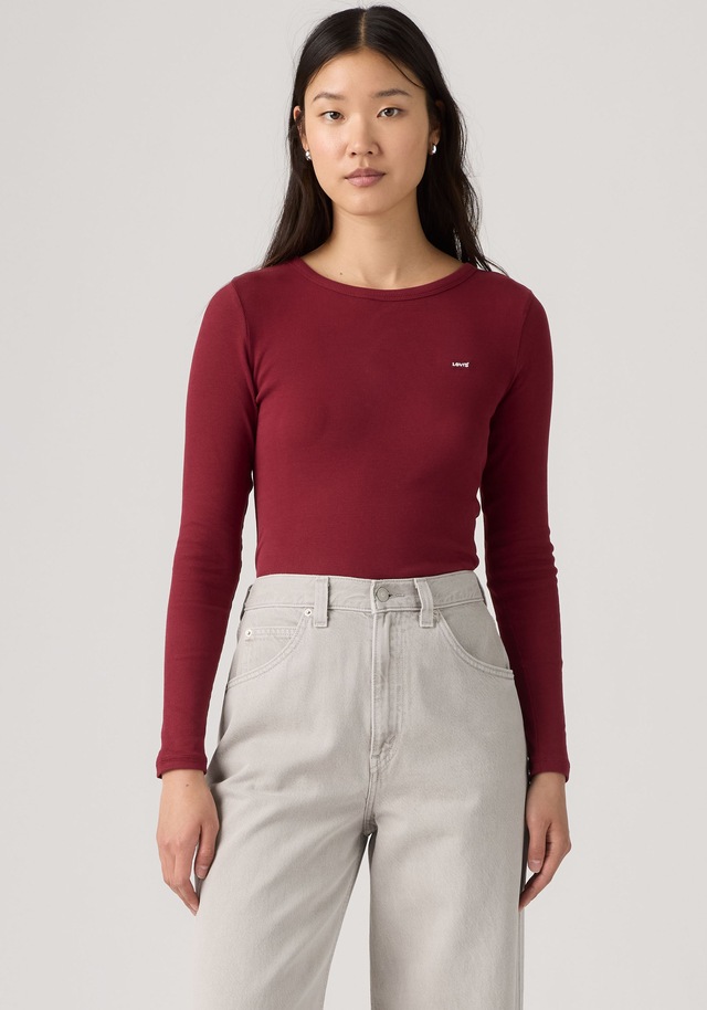 Levi's® Langarmshirt »HAYES LS TEE« in Ripp-Optik