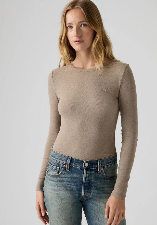 Levi's® Langarmshirt »HAYES LS TEE« in Ripp-Optik