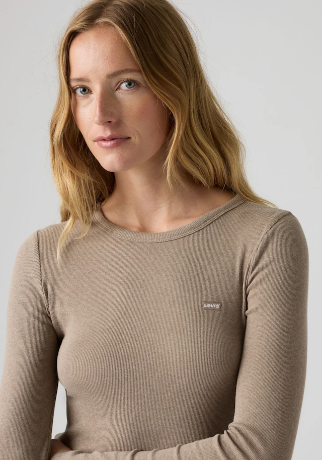 Levi's® Langarmshirt »HAYES LS TEE« in Ripp-Optik