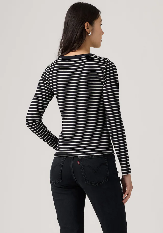 Levi's® Langarmshirt »HAYES LS TEE« in Ripp-Optik