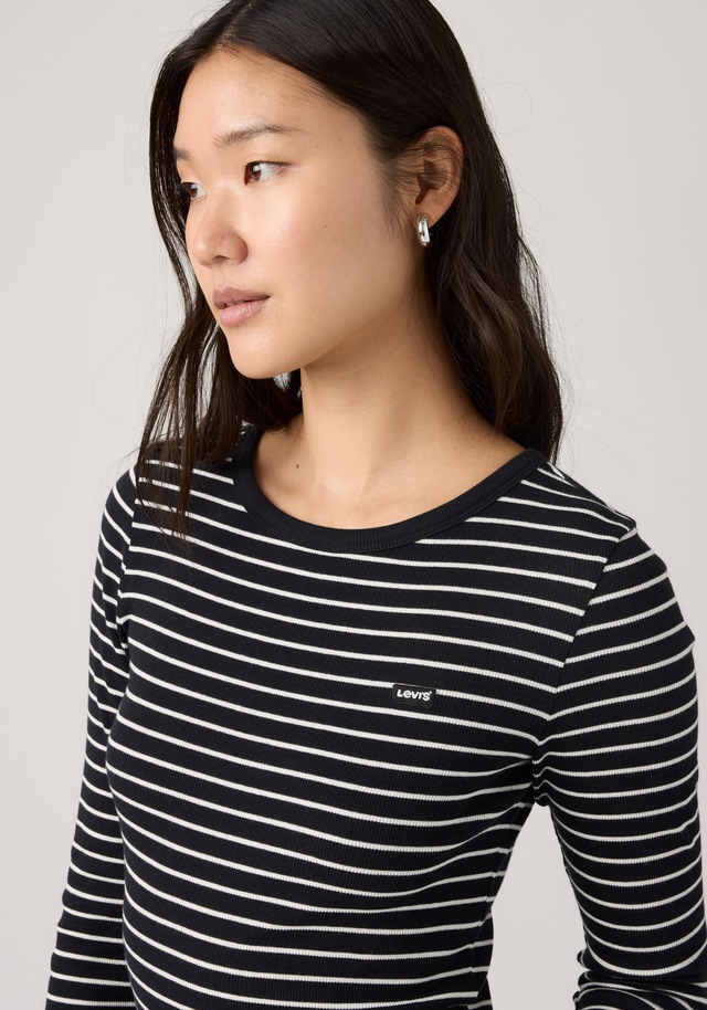 Levi's® Langarmshirt »HAYES LS TEE« in Ripp-Optik