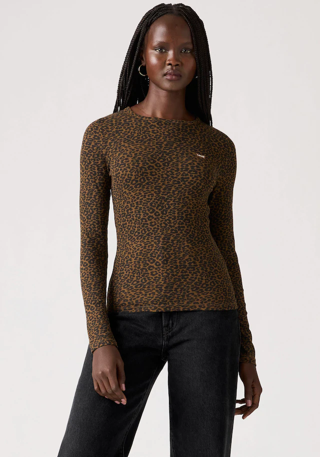 Levi's® Langarmshirt »HAYES LS TEE« in Ripp-Optik
