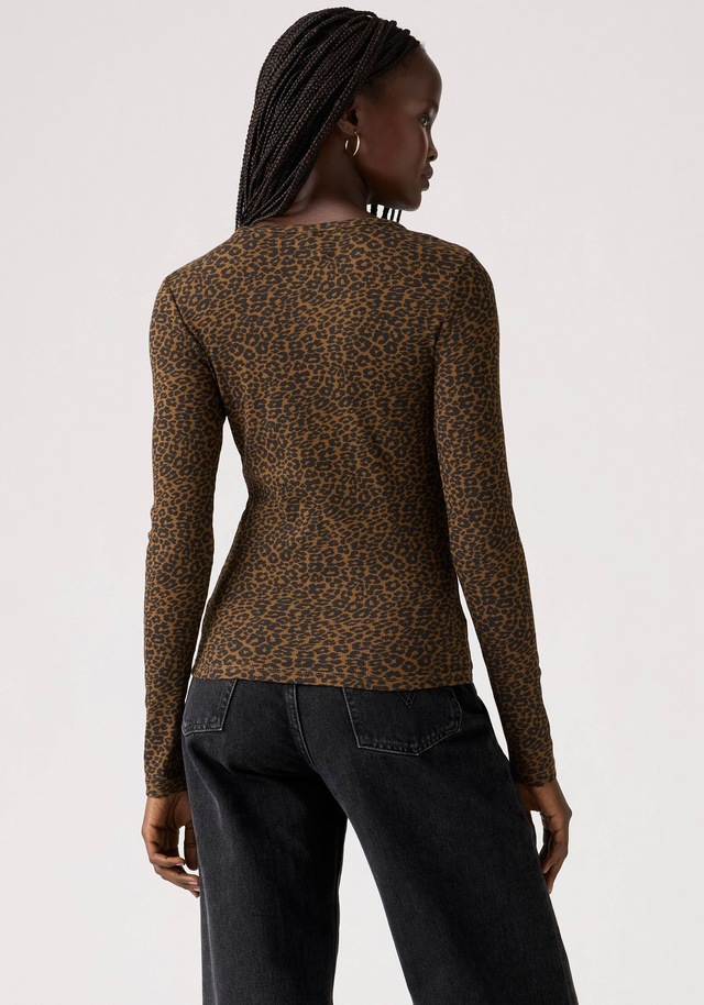 Levi's® Langarmshirt »HAYES LS TEE« in Ripp-Optik