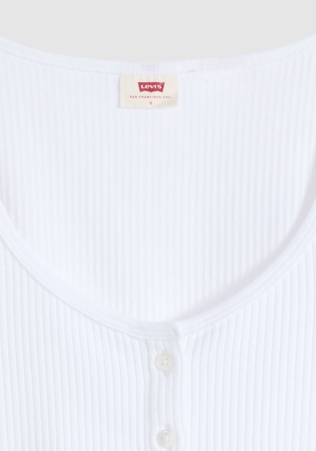 Levi's® T-Shirt »AUSTEN BUTTON THROUGH SS« Feinripp