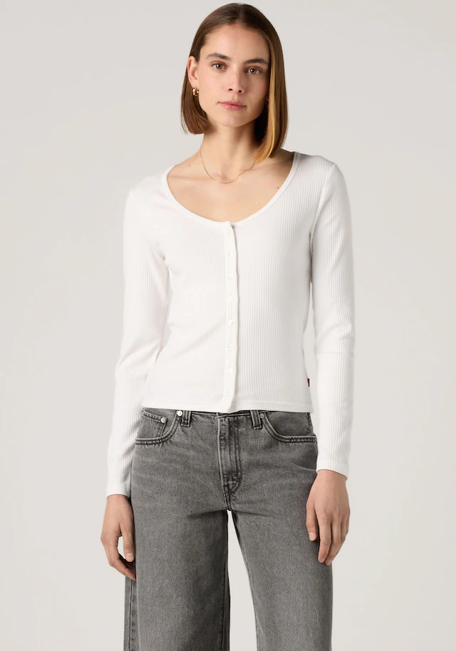 Levi's® Langarmshirt »AUSTEN BUTTON THROUGH LS« Feinripp