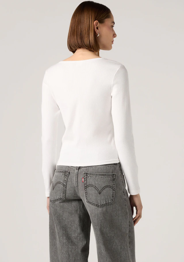Levi's® Langarmshirt »AUSTEN BUTTON THROUGH LS« Feinripp