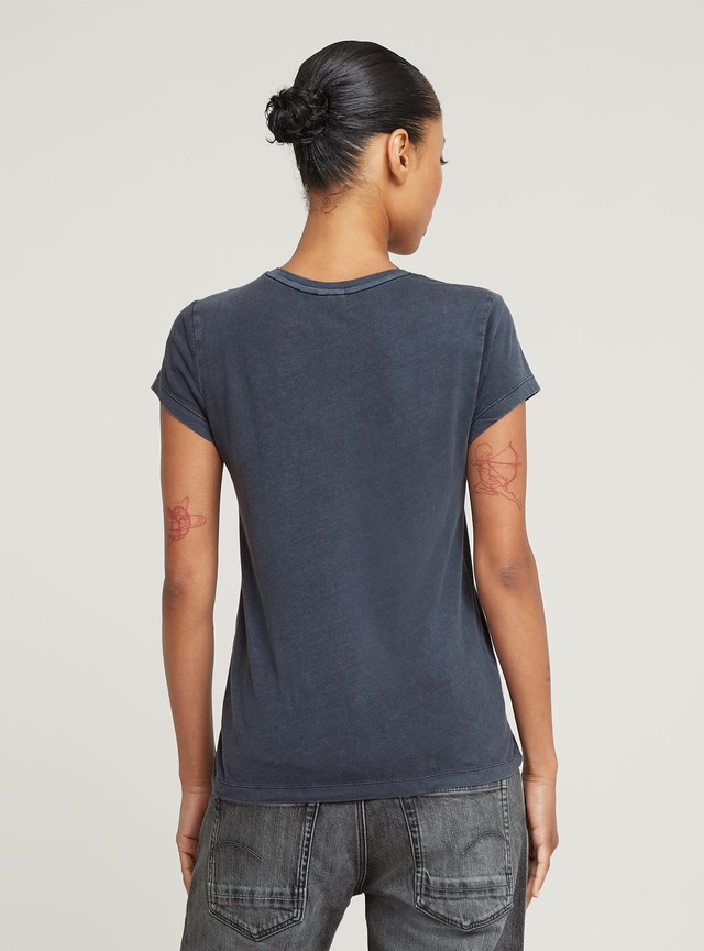 G-STAR T-Shirt »Overdyed Eyben Slim V-Neck Top 2.0«