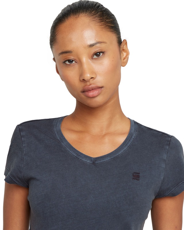 G-STAR T-Shirt »Overdyed Eyben Slim V-Neck Top 2.0«