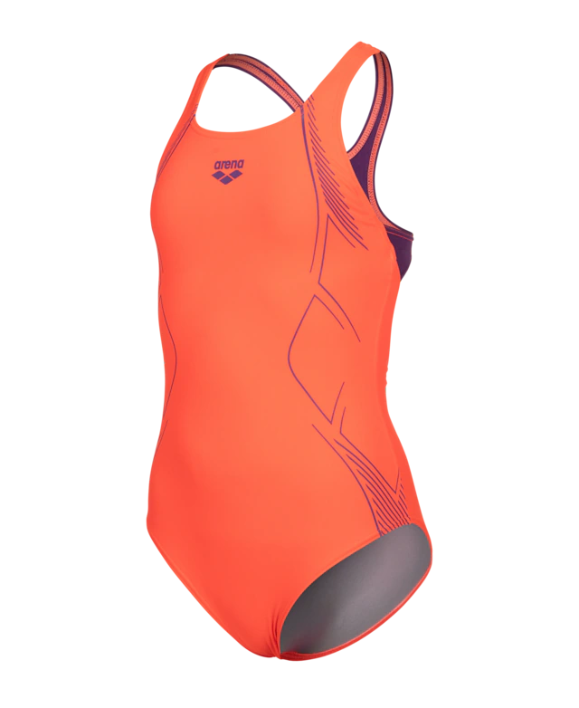 Arena Badeanzug »G ARENA GRAPHIC SWIMSUIT SWIM PRO BACK« für Kinder, sportlicher Stil, mit UV-Schutz UPF50+, chlorbeständig