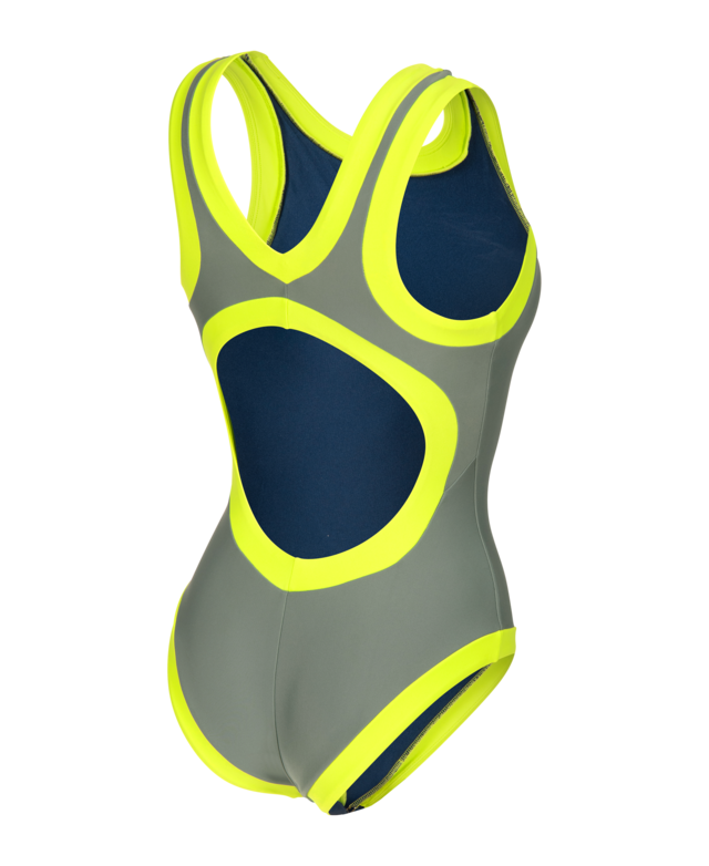 Arena Badeanzug »W ARENA BOLD LINES SWIMSUIT« mit integriertem UV-Schutz UPF50+, chlor- und salzwasserbeständig